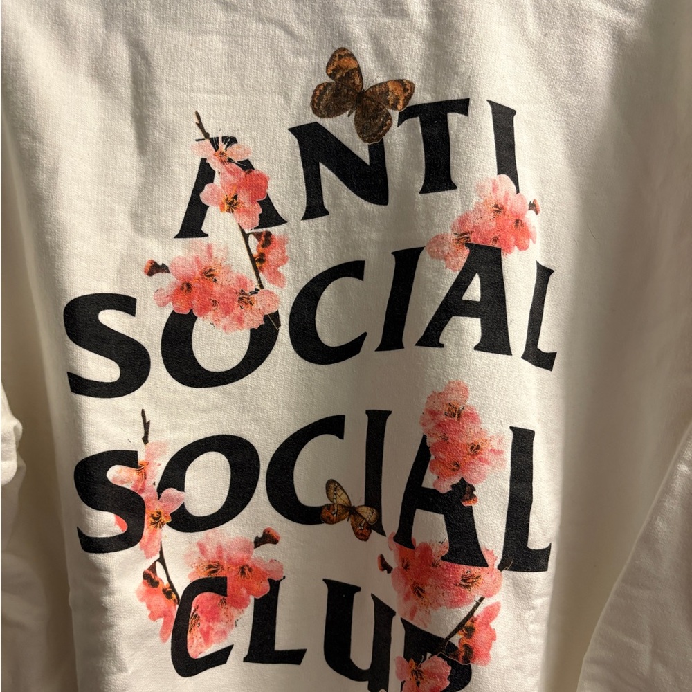 Anti Social Social Club White Floral Crew